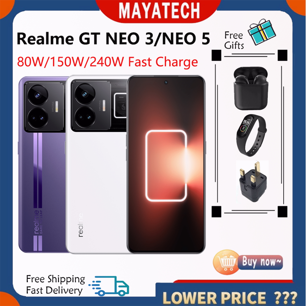 Global Rom】Realme GT Neo 5 Snapdragon 8+ Gen 1/Realme GT Neo 3