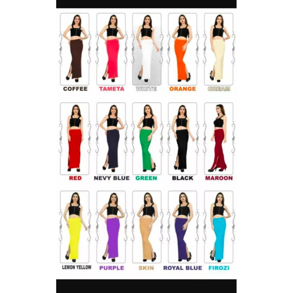 Laalee Store - Divine Products Women's/Girl's Polyester Saree Shapewear  Color Care Instructions: Machine Wash Care Inst