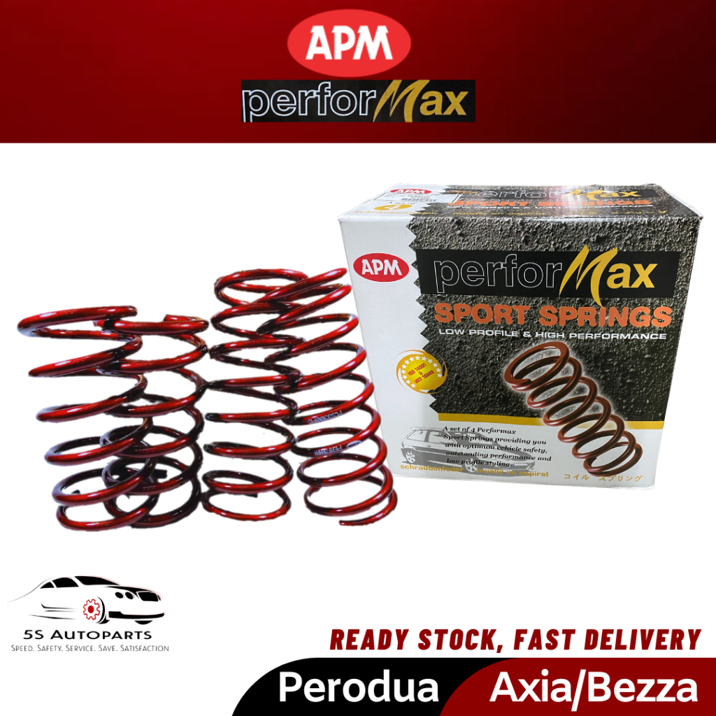 APM Performax Axia Bezza Lowered Sport Spring Set 4 PCS