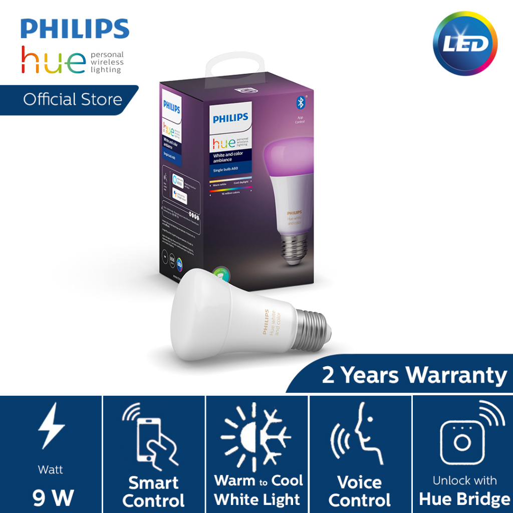 Philips Hue Single bulb E27 10W A60