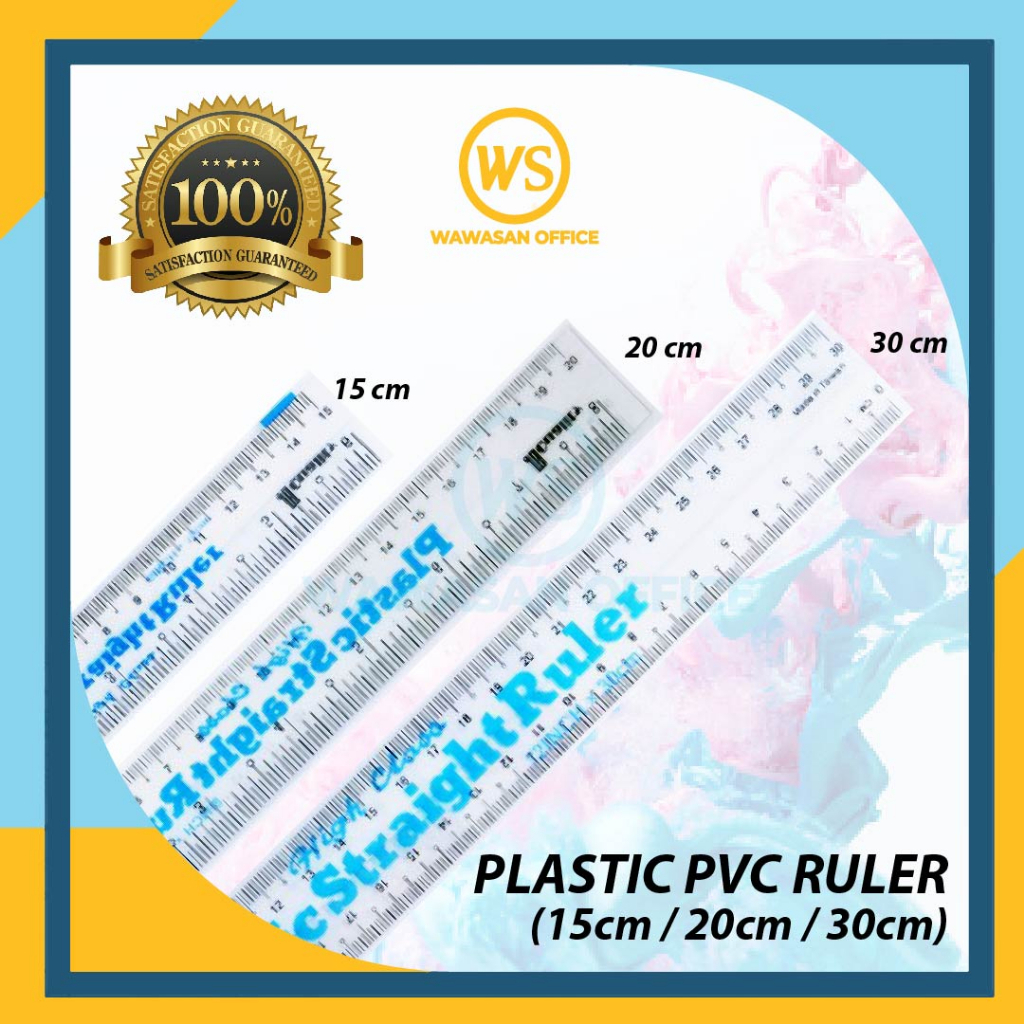 Ruler / High Class Plastic Ruler / Long (30cm) / Short (15cm)