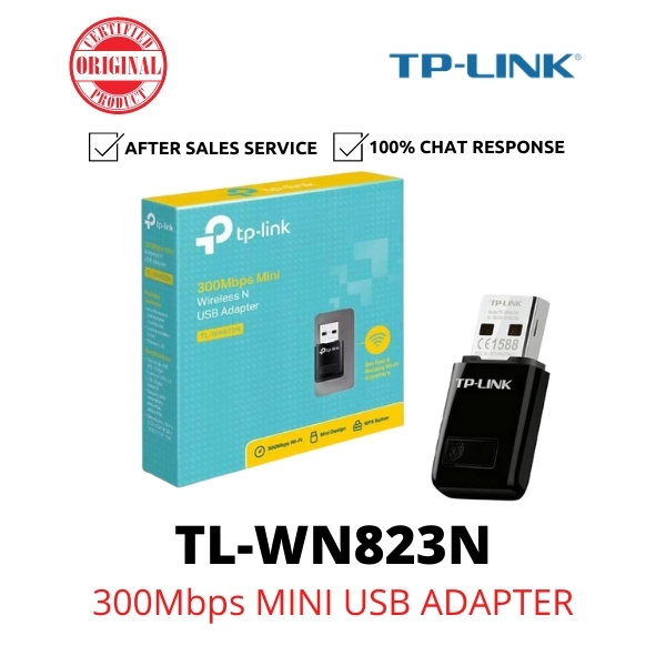 TP-LINK TL-WN823N Mini N300 Malaysia Shopee USB 300MBPS Wireless Adapter 