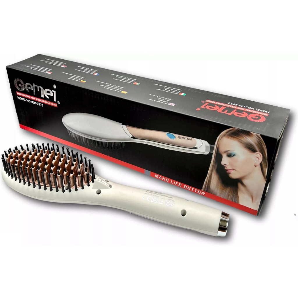 Gemei hair 2024 straightener brush