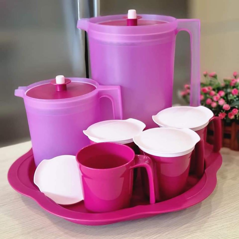 Tupperware murah - Pink lunch set rm 85