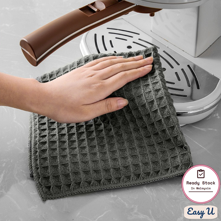 Stylish Rhombic Microfiber Dish Drying Mat Dish-Drying Towel