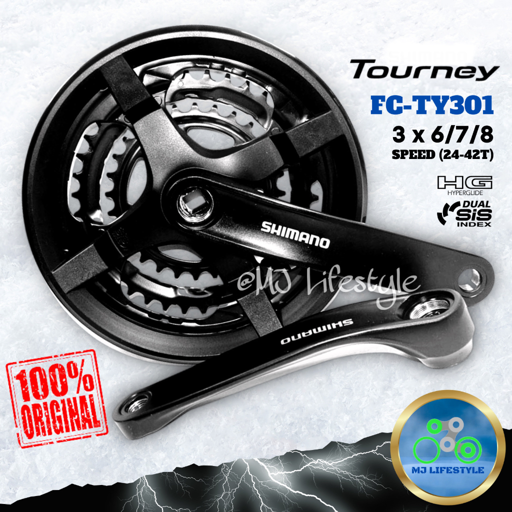 ORIGINAL] SHIMANO Tourney 3 x 6 / 7 / 8 Speed Bicycle Crankset 24