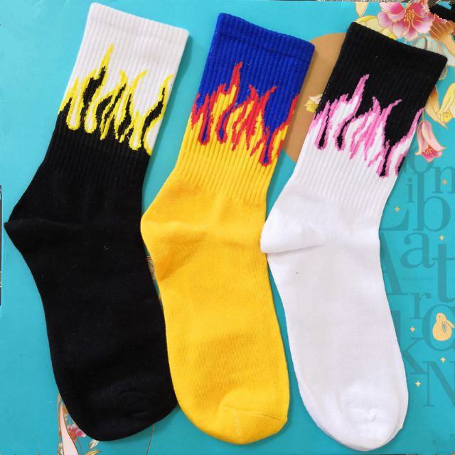 Off white hotsell flame socks