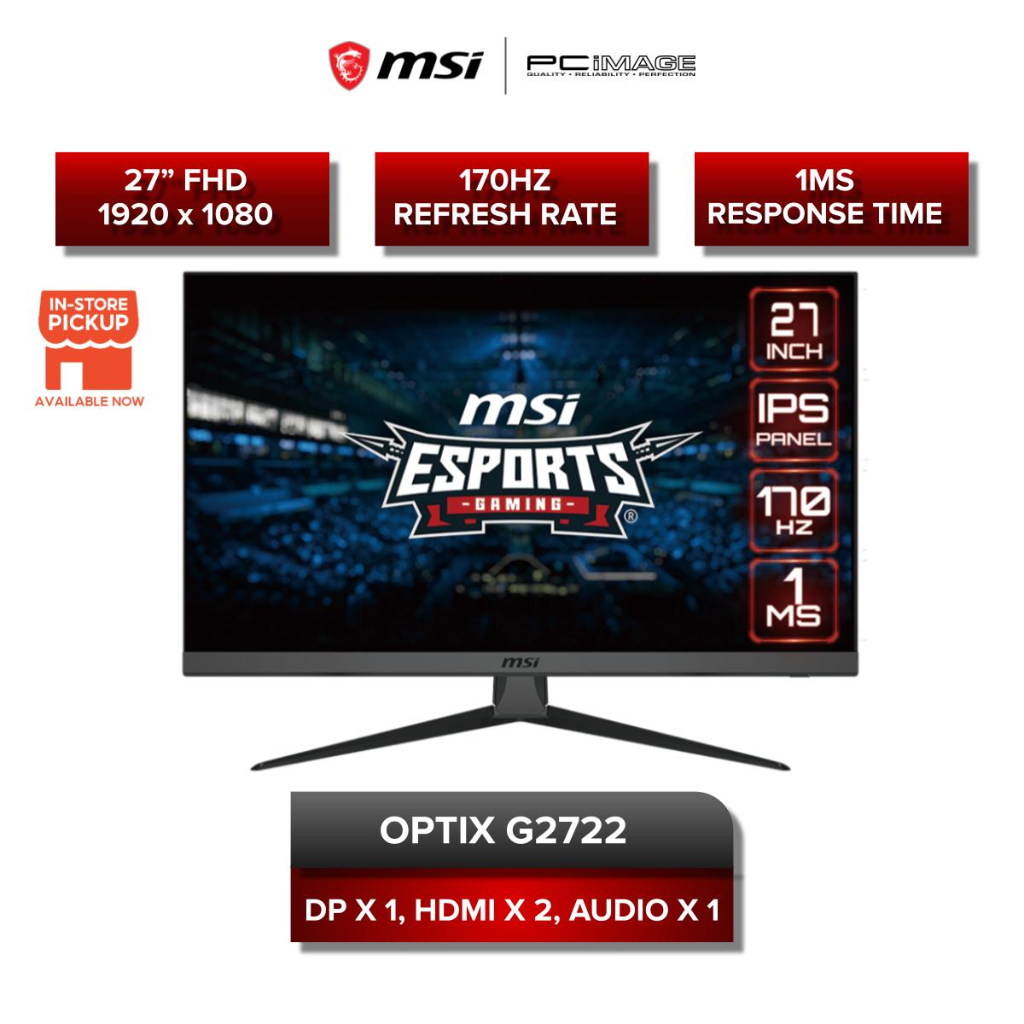 MSI OPTIX G2722 1MS 170HZ FHD / G2712 1MS 170HZ FHD 27 IPS GAMING MONITOR