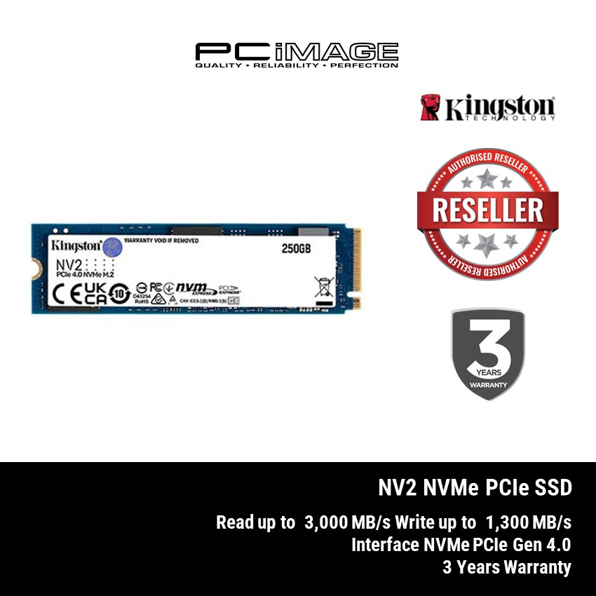 Kingston SNVS NVMe 2TB SSD Hard Drive M.2 Blue