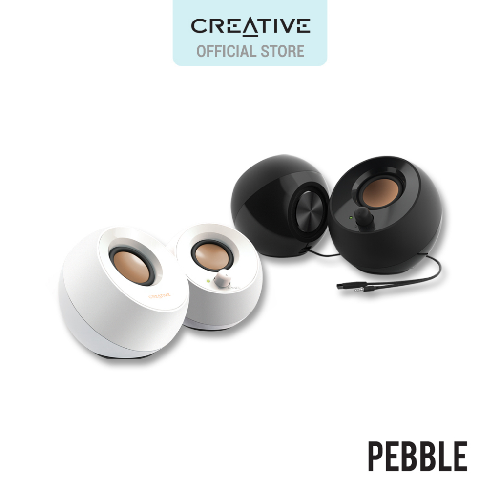 Parlante Creative Pebble Black