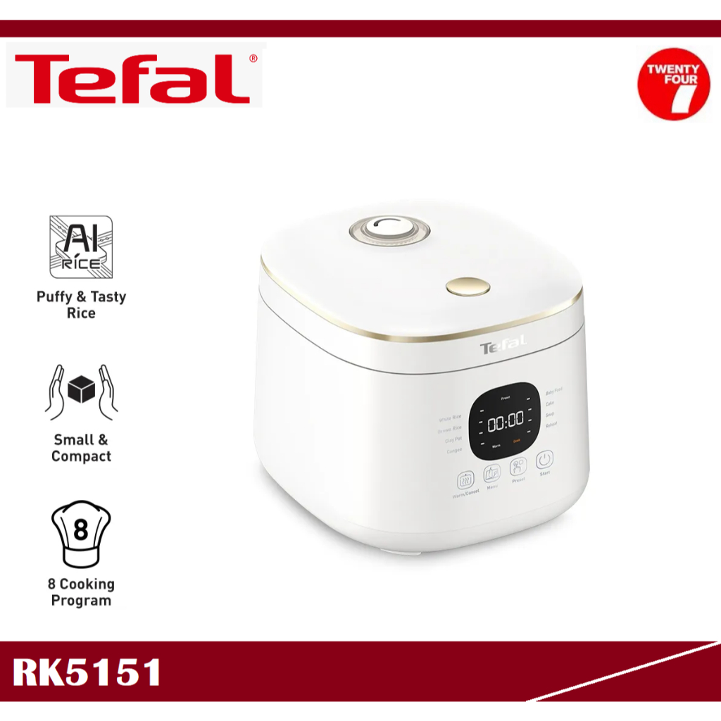 Tefal Mini Fuzzy Logic Rice Cooker RK5151 (4 cups)