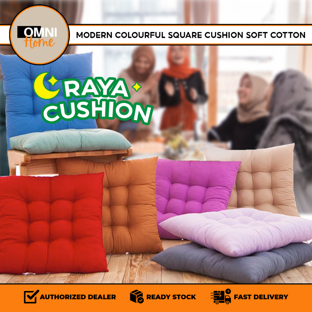 RAYA Promo Modern Colour Cushion Seat Chair Square Soft Cotton