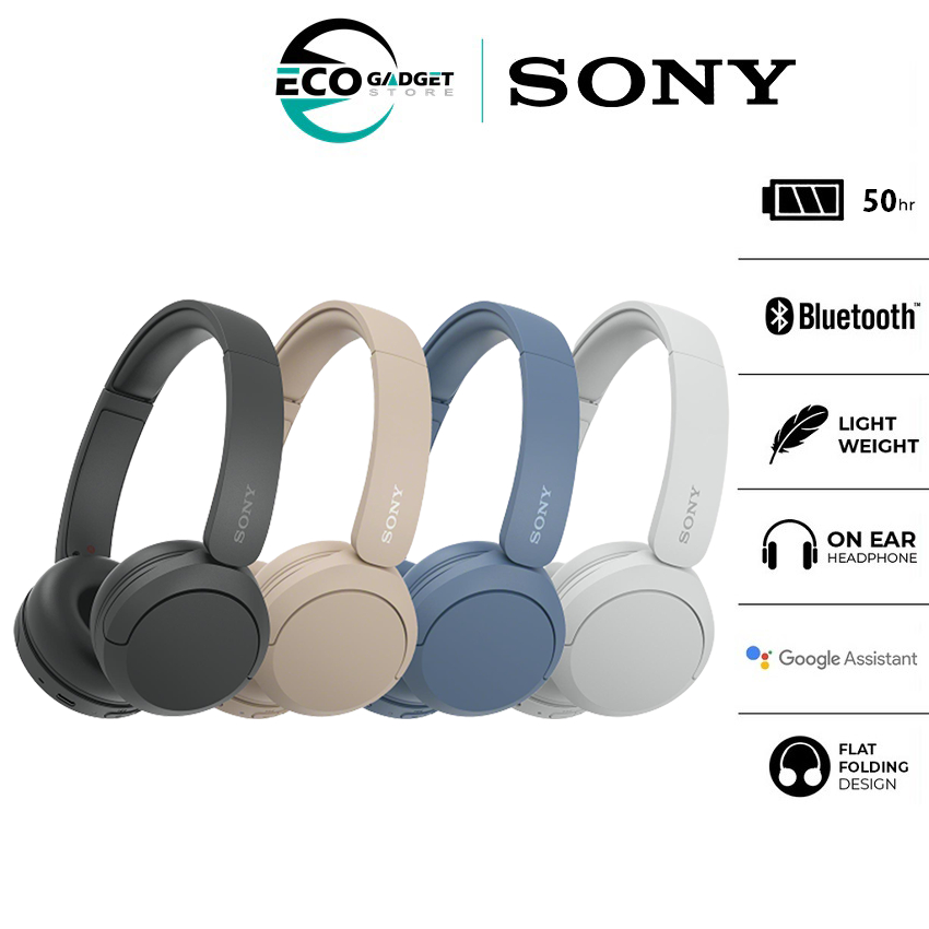Sony WH-CH520 / WH-CH510 Wireless Headphones - Stunning sound and longer  battery life with up to 50 hours of batterylife