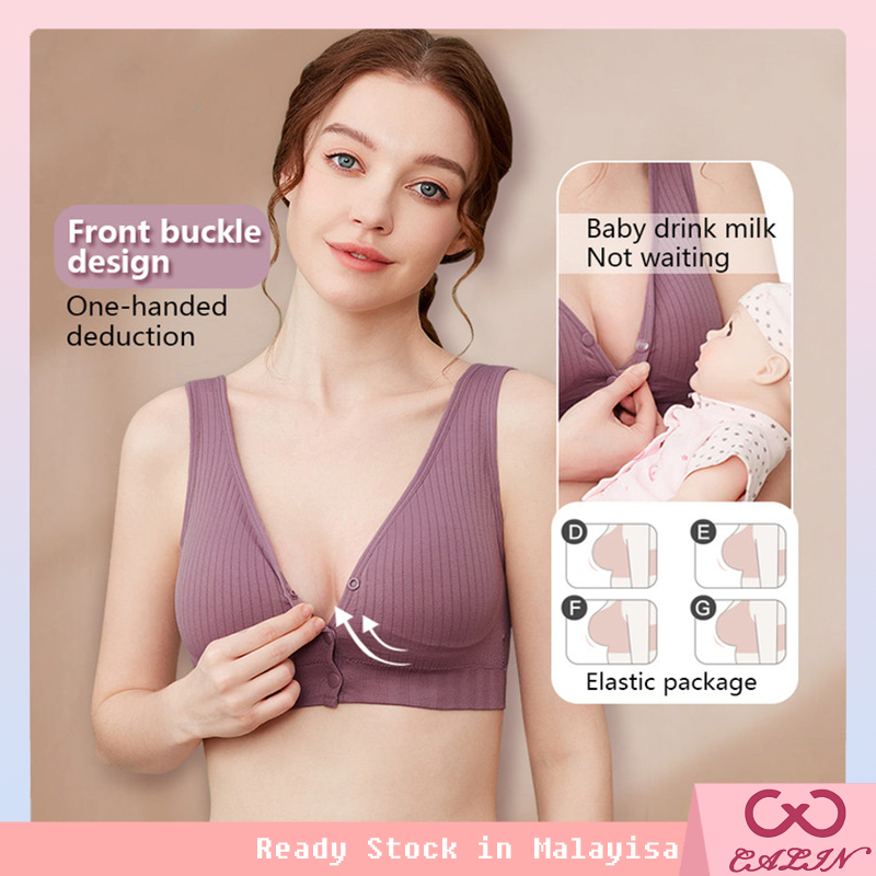 Nursing Bra Cotton Breastfeeding Underwear Padded maternity
