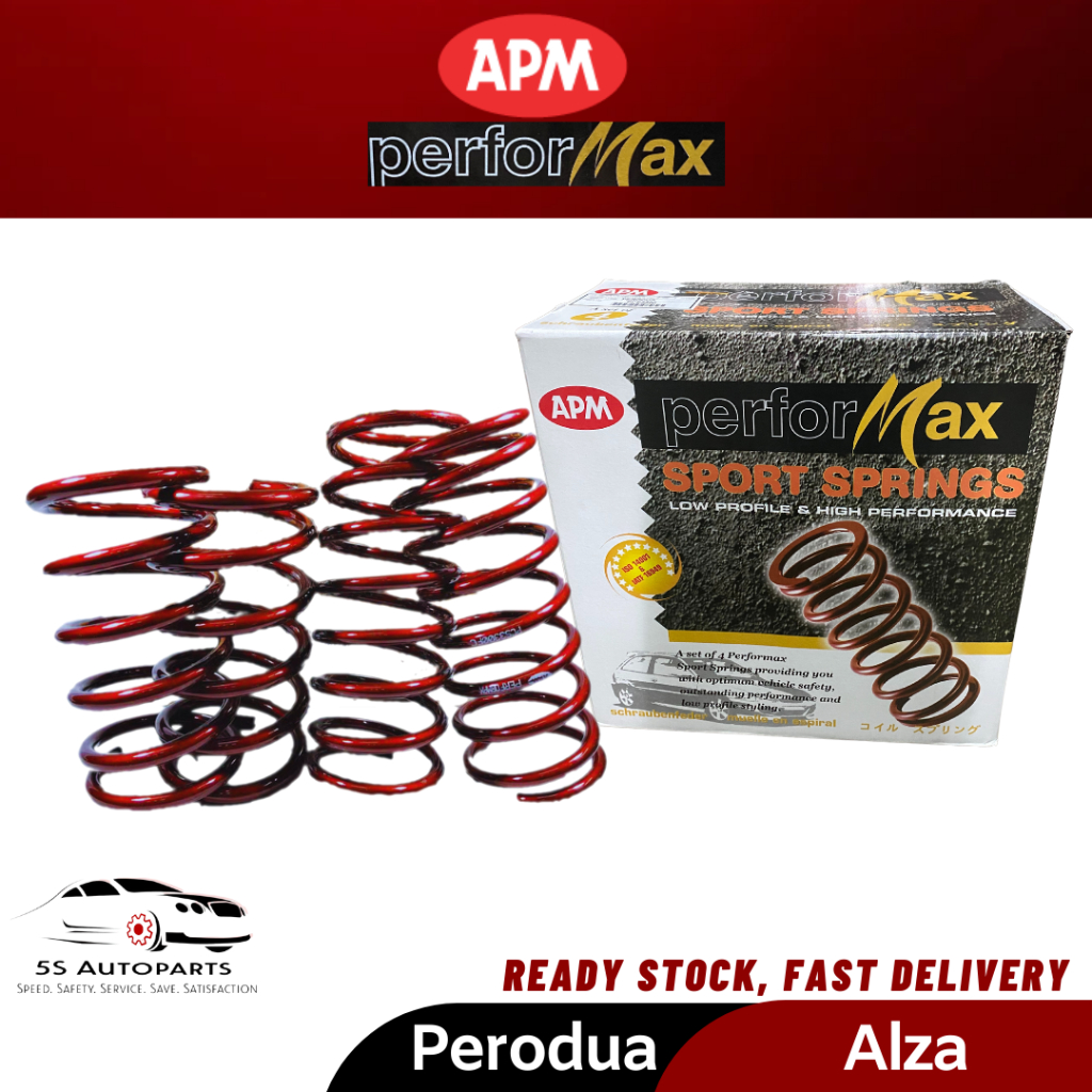 APM Performax Perodua Alza Lowered Sport Spring Set 4 PCS