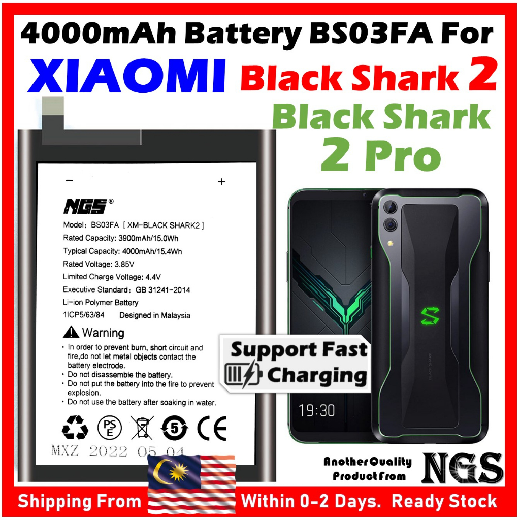 Xiaomi Black Shark 2 4000mAh BS03FA BSO3FA BB03FA Battery For Xiaomi Black  Shark 2 Black Shark 2 Pro BB03FA + Tools