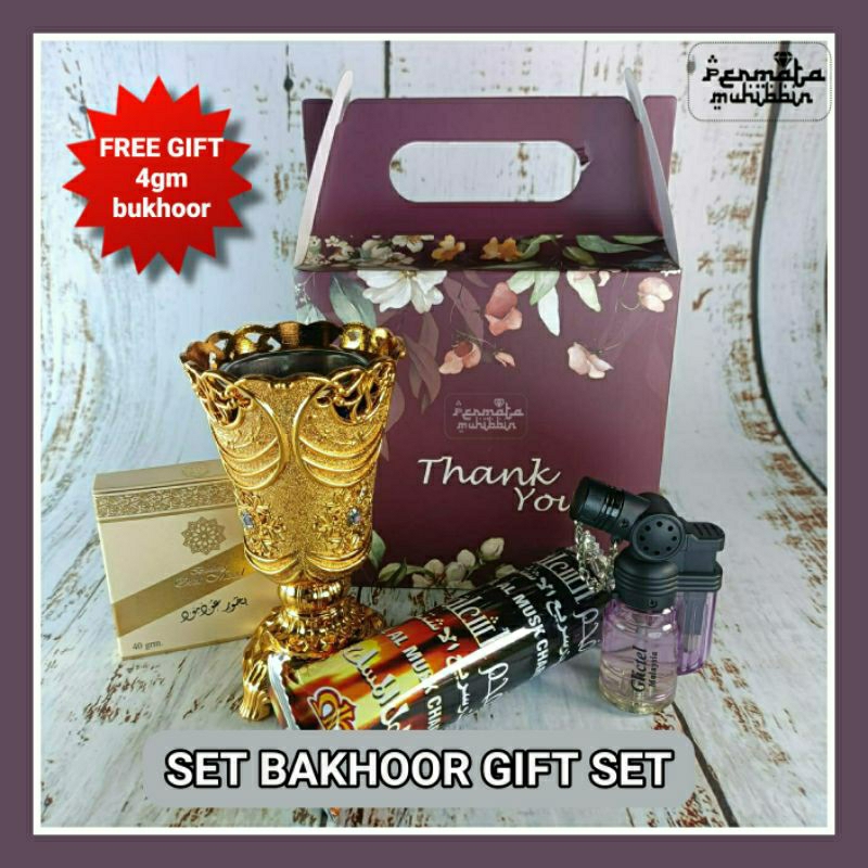 Mini BAKHOOR NABEEL BLACK (Etisalbi) Incense Gift Set by Nab