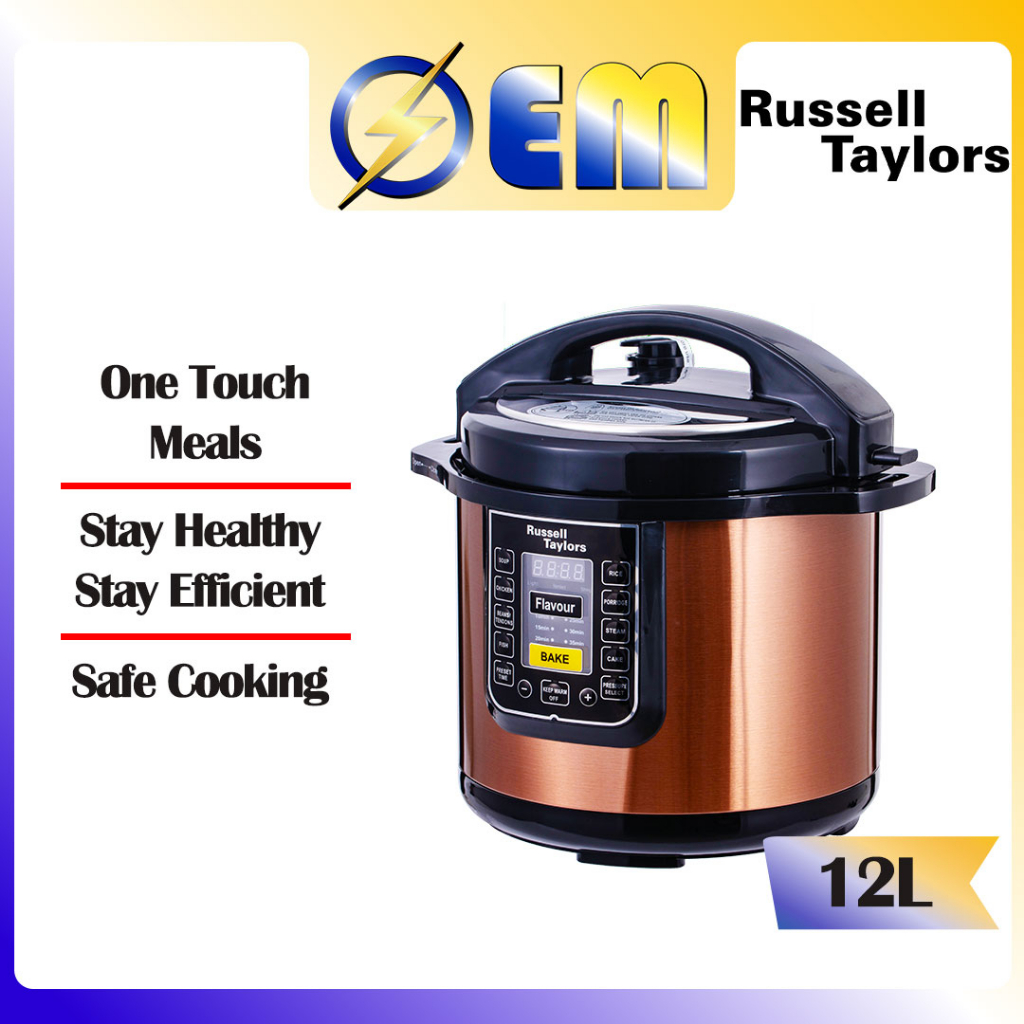 6L 8L 12L RUSSELL TAYLOR Pressure Cooker PC 12 PC 60 PC 80