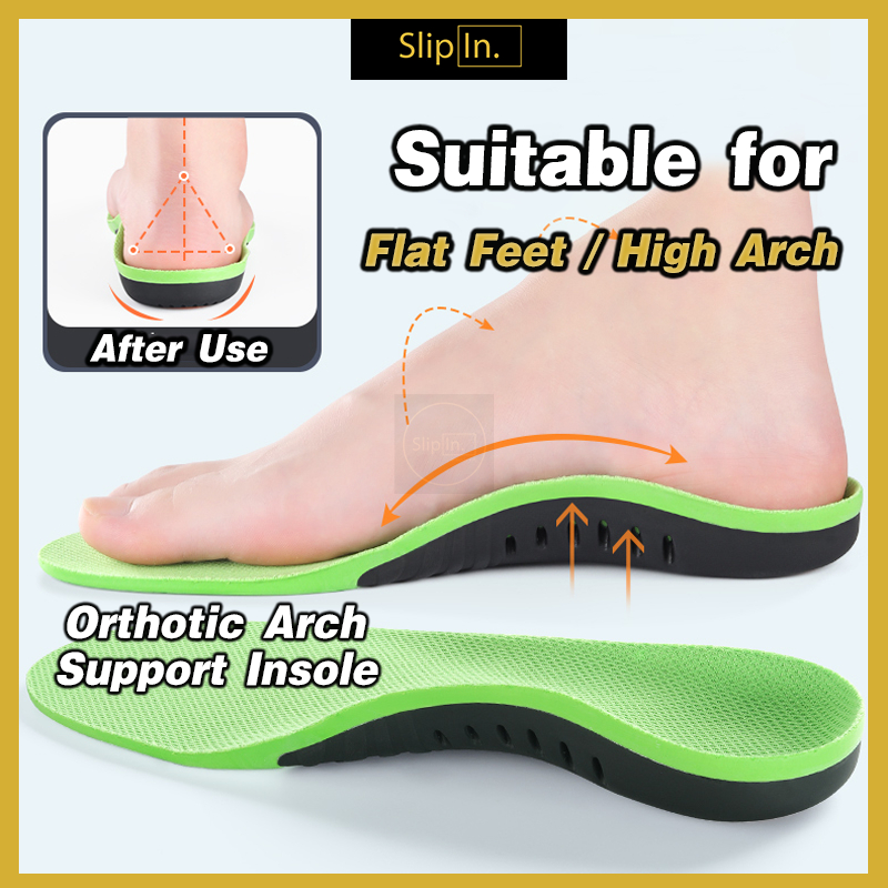 SLIPIN Plantar Fasciitis Support Flat Foot Insole Shoes Men Shoe Insole Men  Flat Foot Arch Support Insole 鞋墊防痛久站