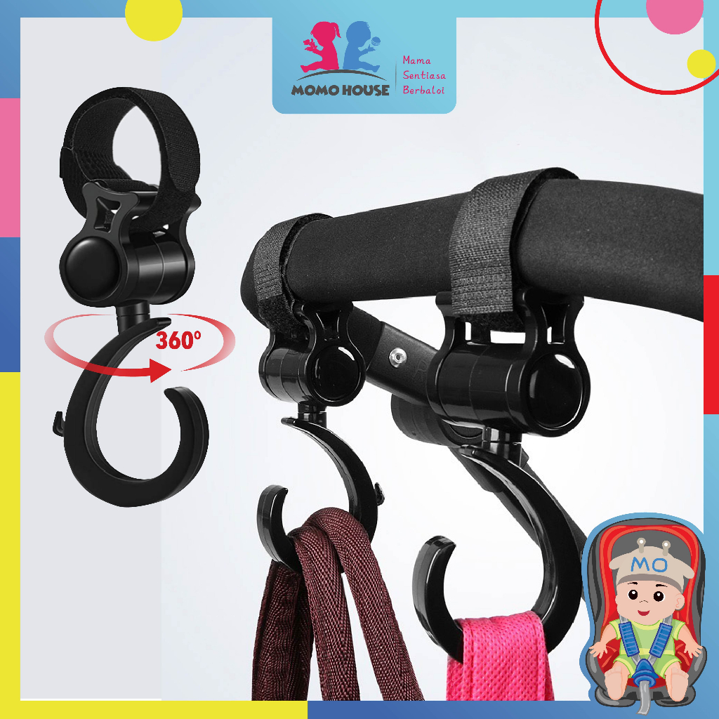 Baby Stroller Hook Hanger Car Hanger Hook Penyangkut Kereta