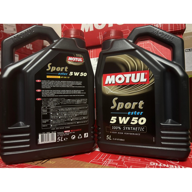 MOTUL SPORT Ester 5W40 Engine Oil 5L