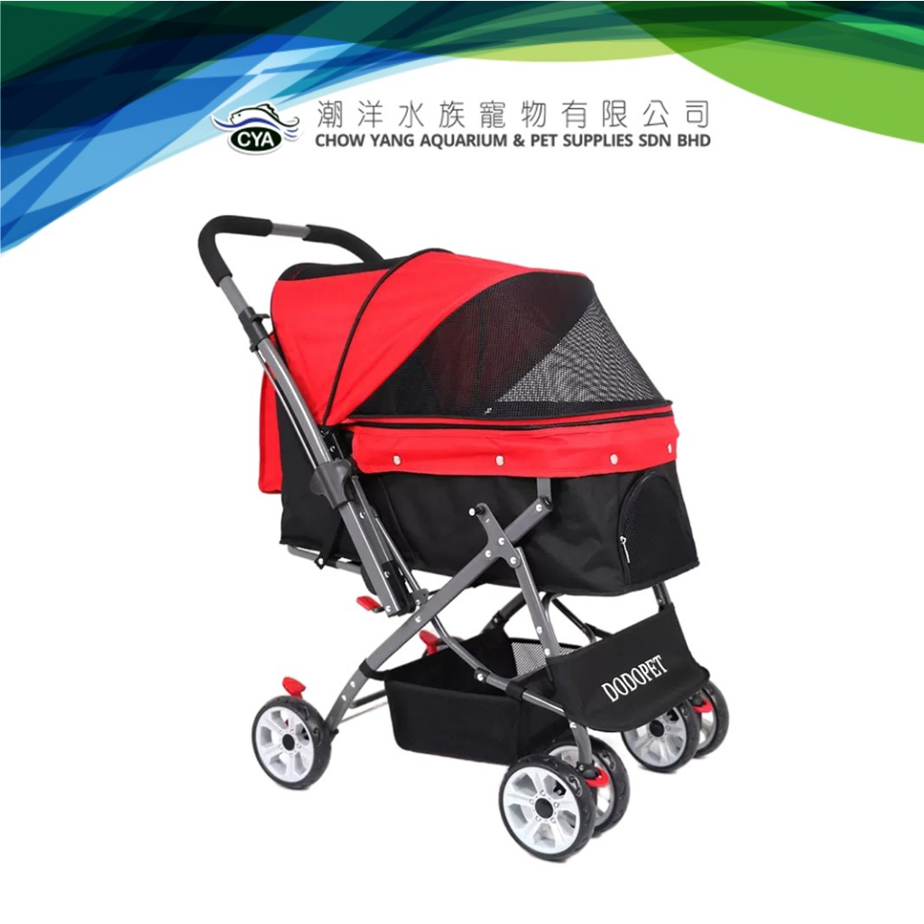 PET STROLLER TC 139 RED TC 136 GREY CAT DOG Shopee Malaysia