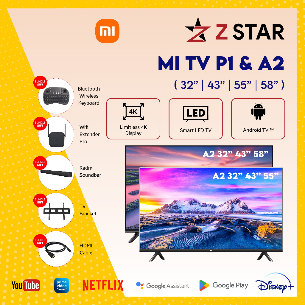 Xiaomi TV A2 32 Inch Smart HD Android TV