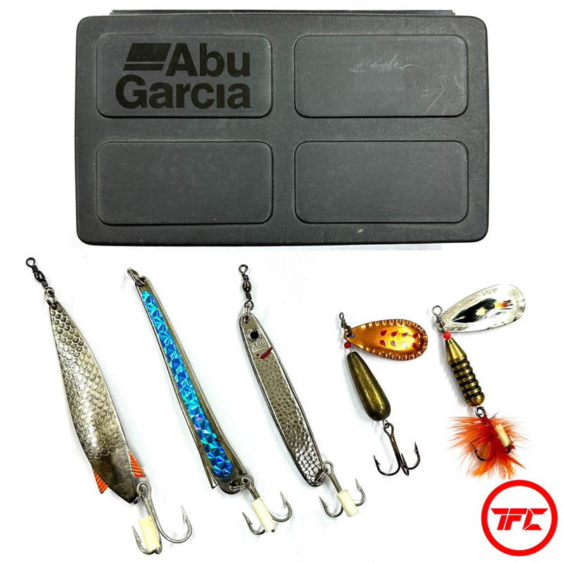 ABU GARCIA Vintage Spoon Spinner 5in1 Set Box Lure Original Collection  Collector Sweden Japan Italy Made Limited Edition