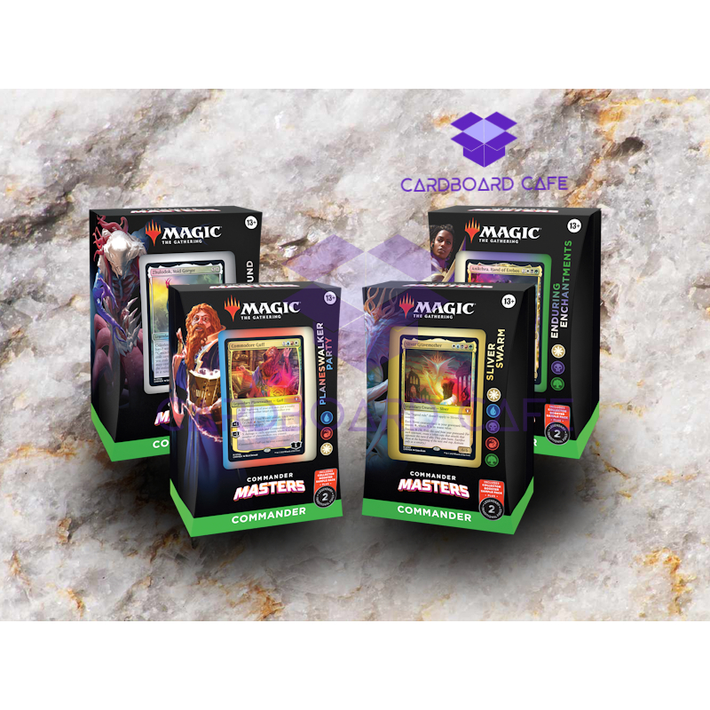 Magic: The Gathering Commander Masters Commander Deck - Sliver Swarm  (100-Card Deck, 2-Card Collector Booster Sample Pack + Accessories)