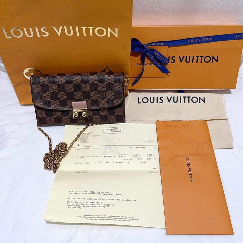 Croisette chain discount wallet louis vuitton