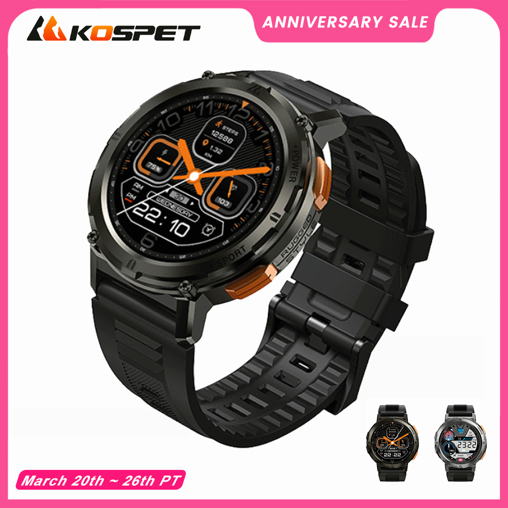 KOSPET TANK T2 Ultra Smart Watch Men Military Smartwatch Original