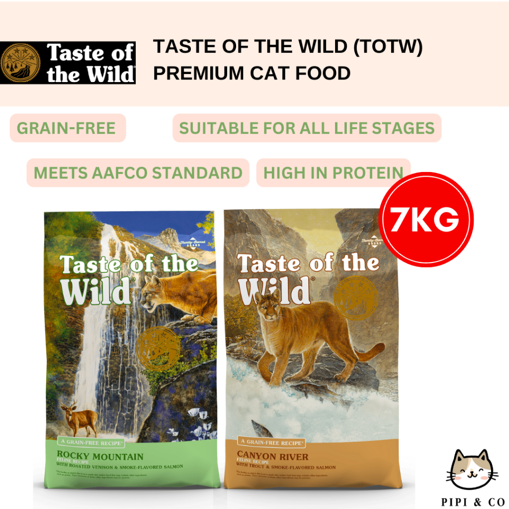 Taste of the wild makanan clearance kucing