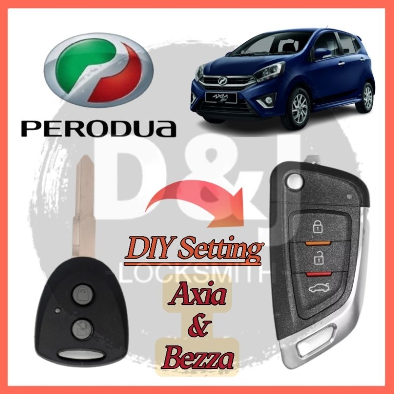 Perodua axia remote 2024 control battery