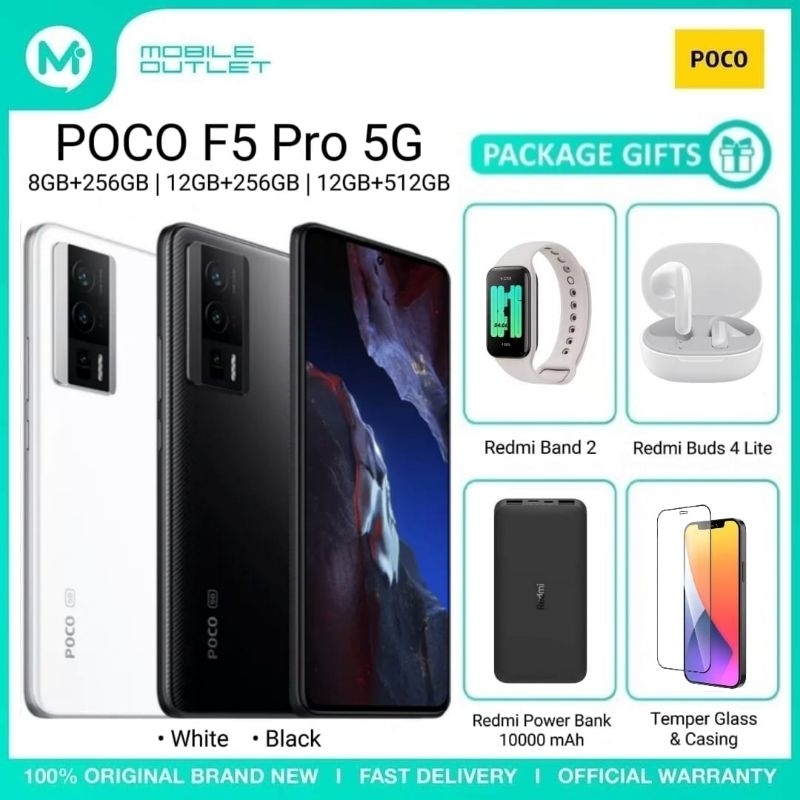 POCO F5 Pro 5G (8GB/12GB+256GB, 12GB+512GB) Smartphone - Original 1 Year  Warranty By POCO Malaysia