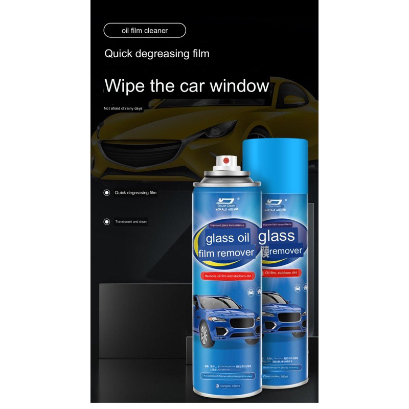 Car Glass Oil Film Remover, Car Glass Oil Film Cleaner, Windscreen Cleaner,  Water Stain Remover For Cars