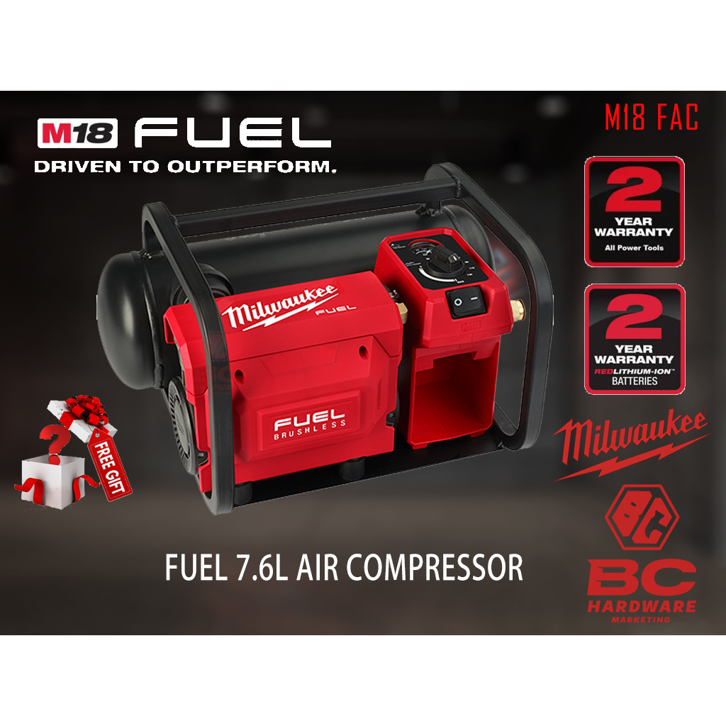 Milwaukee air compressor online battery