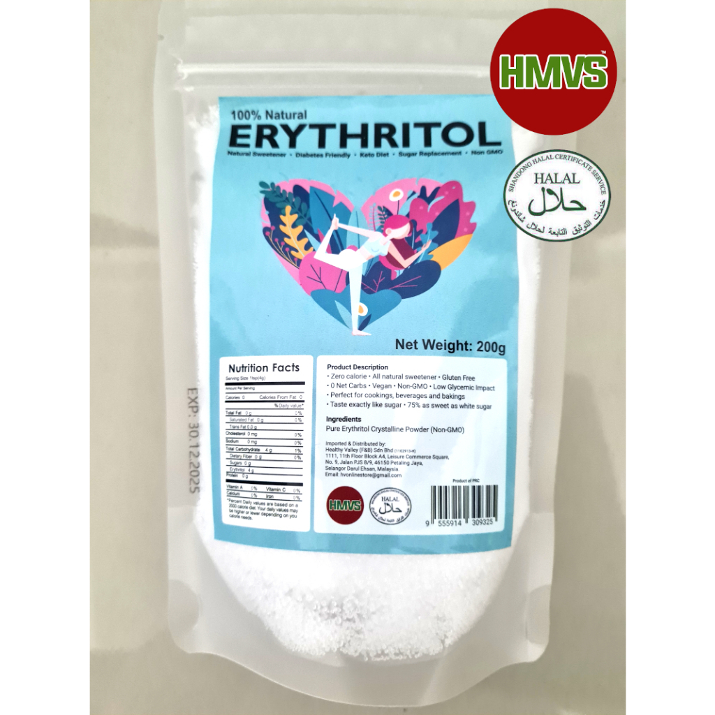 Erythritol 1kg, granulated sugar replacement