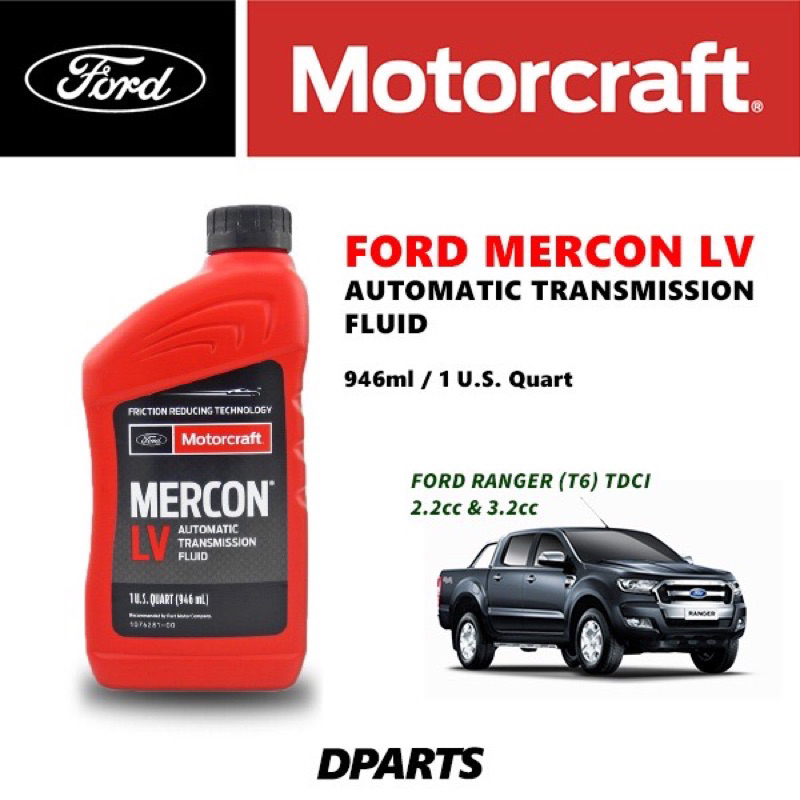 100% Original) 1 SET FOR 5 BOTOL Ford MotorCraft Mercon LV