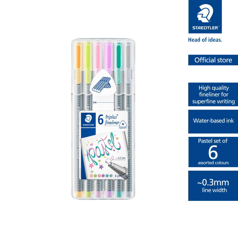 Staedtler Triplus Fineliner Pastel 6-pack