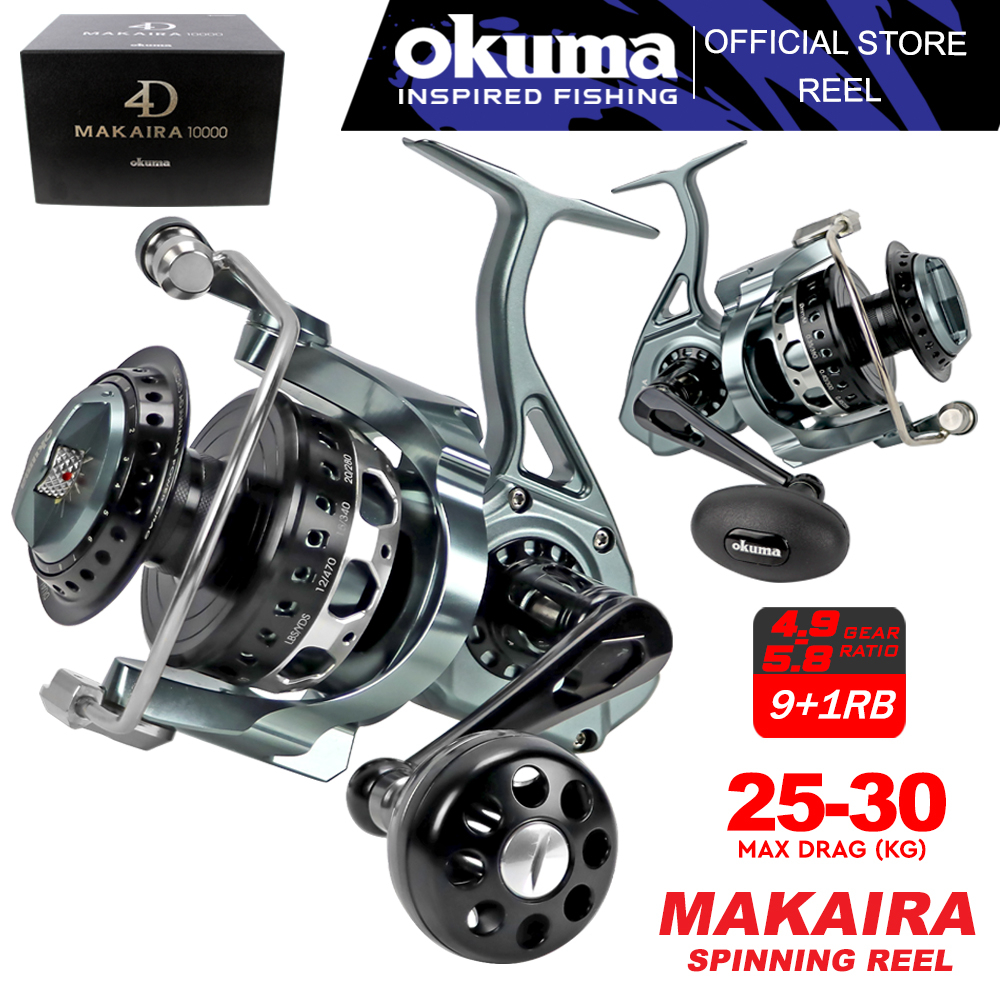 Okuma Makaira MK Spinning Fishing Reel Saltwater Big Game 2 Design