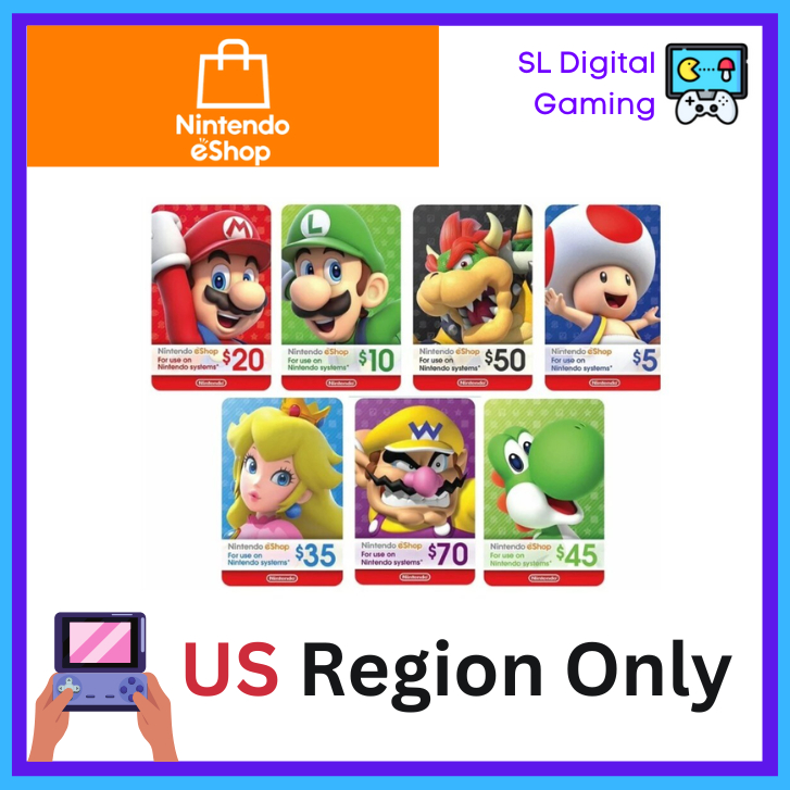 US Nintendo Gift Card 10 / 20 / 35 /50USD Eshop