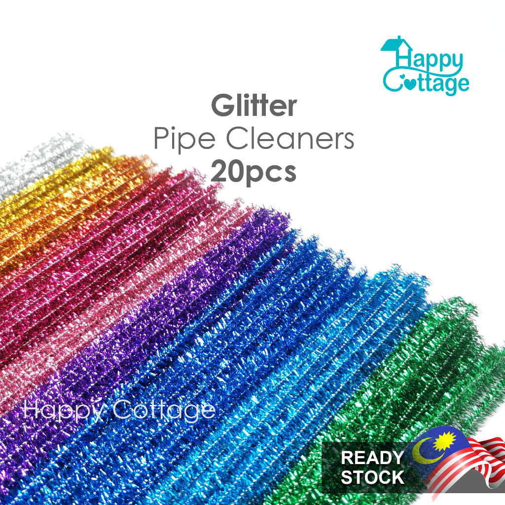 Glitter Shining Colors Chenille Stem Classpack -Wire Pipe Cleaner - China  DIY and Toy price