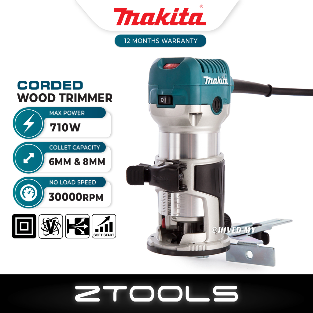 Makita 710w discount trimmer and router