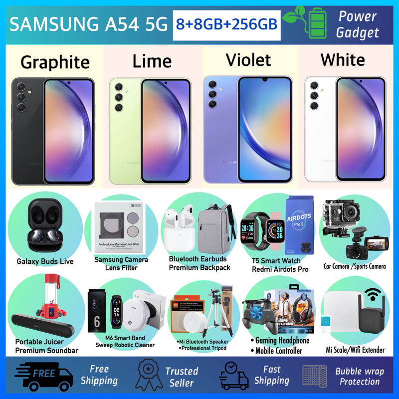 Móvil - Samsung Galaxy A54 5G, Light Purple, 128 GB, 8 GB RAM, 6.4 Full  HD+, Exynos 1380, 5000 mAh, Android