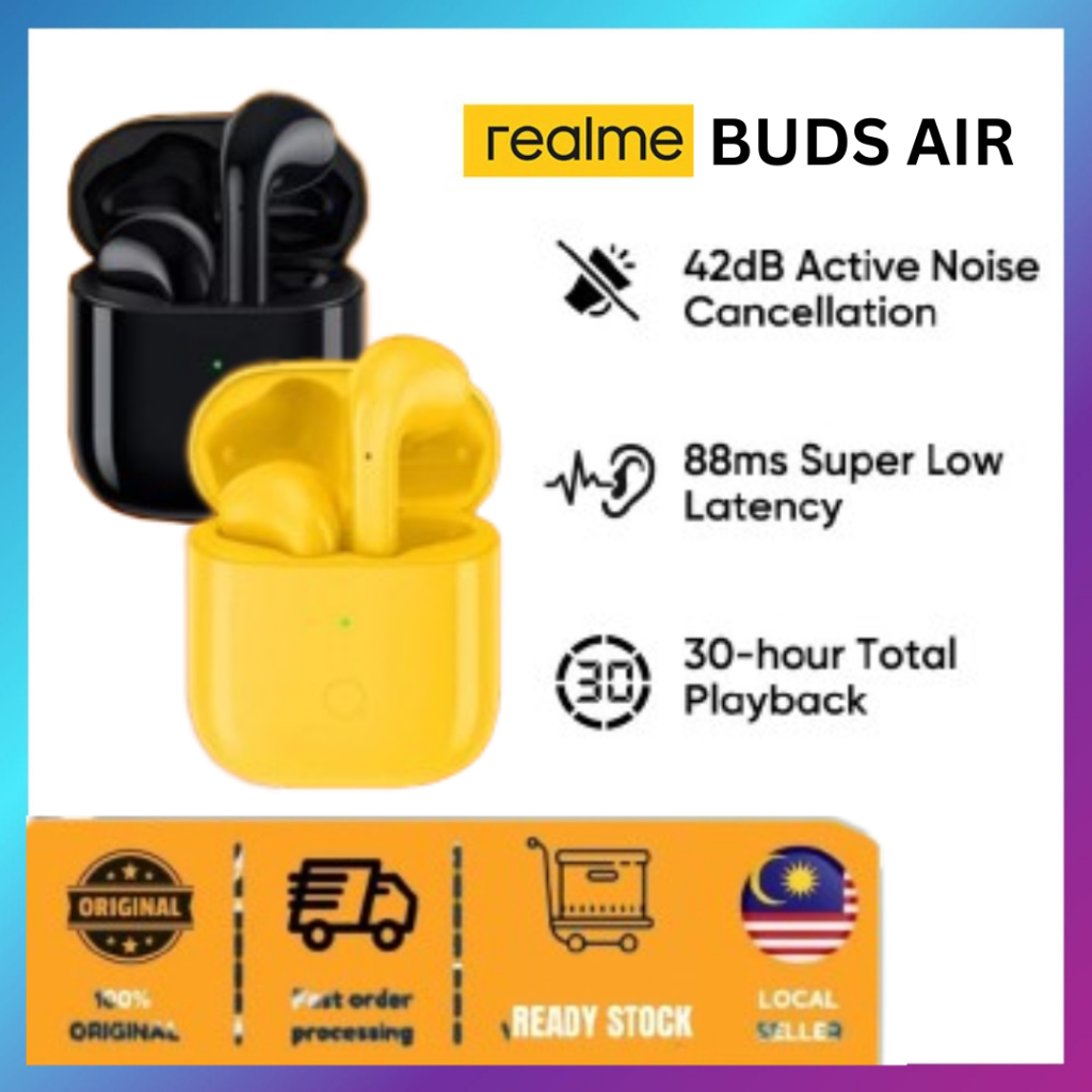 Ready Stock Realme Buds Air 2 wireless bluetooth earphone