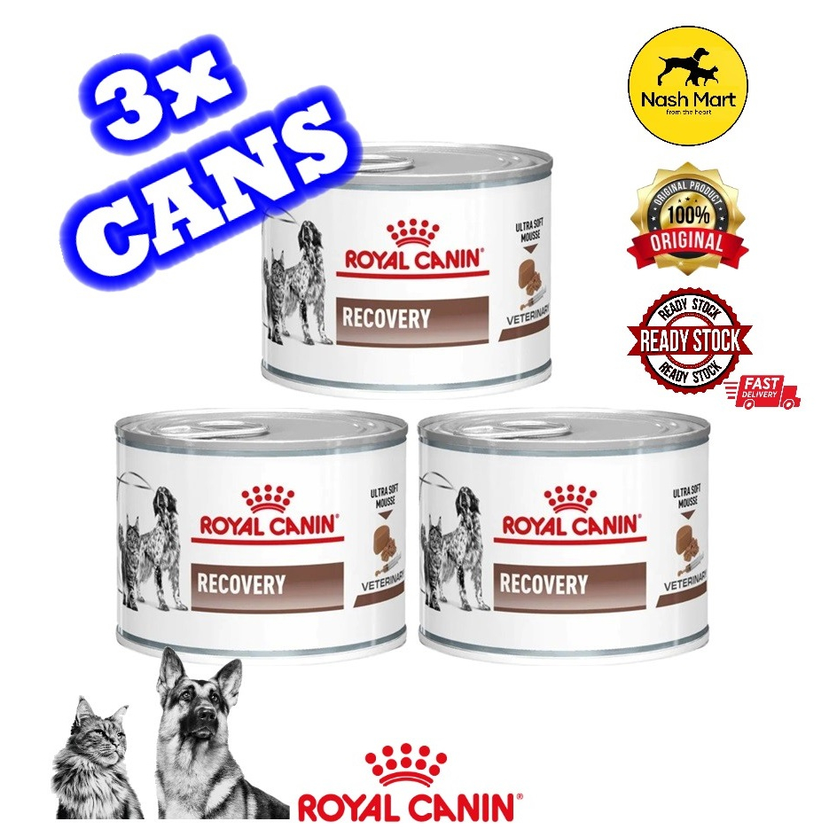 READY STOCK ROYAL CANIN Recovery Can Dog Cat Wet Food 3 x