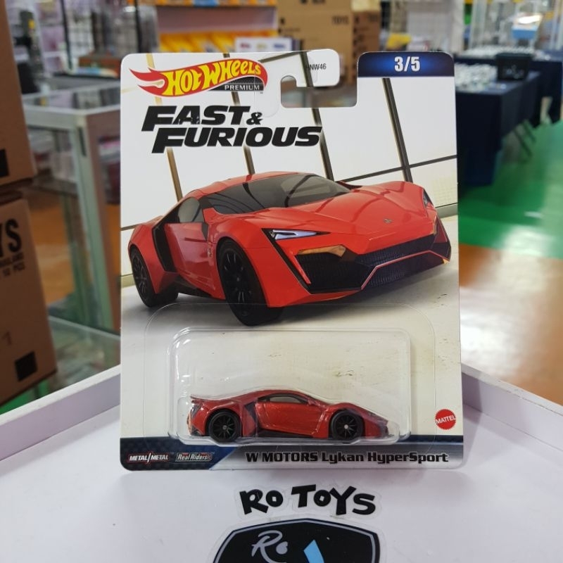 HOT WHEELS PREMIUM Metal Fast & Furious W MOTORS Lykan HyperSport