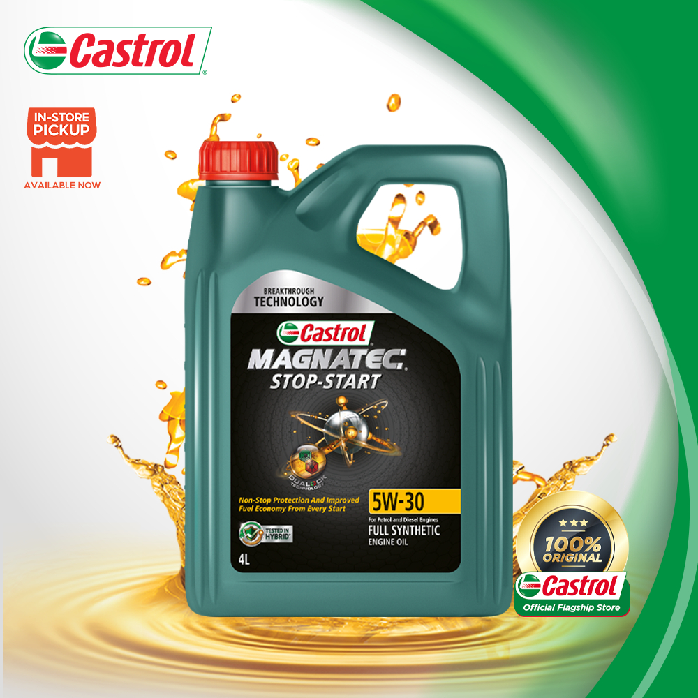 Castrol MAGNATEC Stop-Start 5W-30 for Petrol, Diesel, and Hybrid Vehicles  (4L)