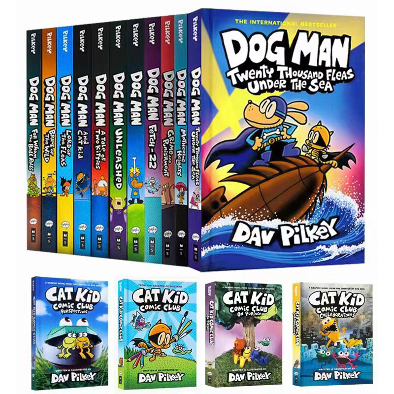 Dog Man Books Series Set 1-10