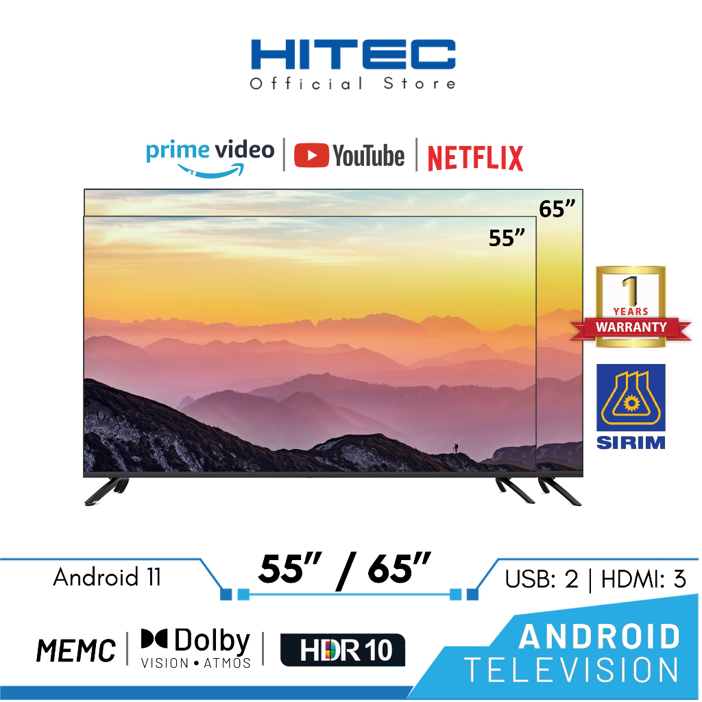 Hitec 4K DLED Android TV U88 (55